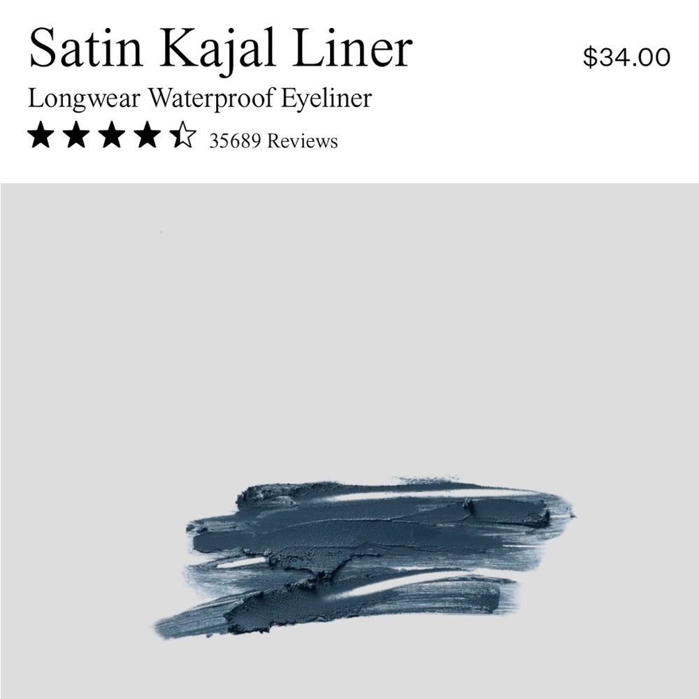 Victoria Beckham Satin Kajal Liner in JEANS( shade that keeps selling out!)
